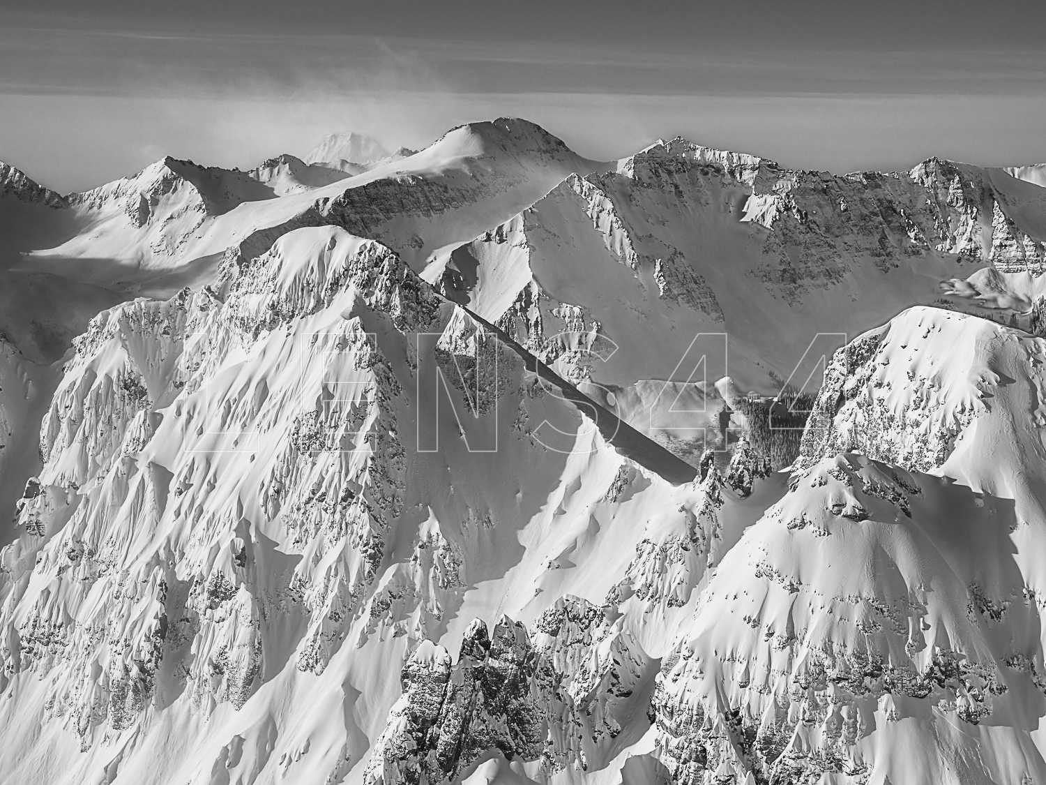 SW Horizons Colorado mountain skyline shot in winter